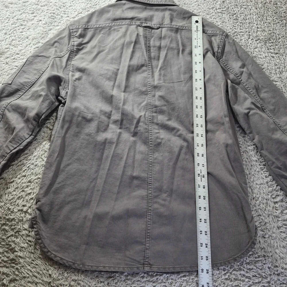 Banana Republic Garment Dye Shirt Jacket S/185028 Mens S Shacket Grey Utility
